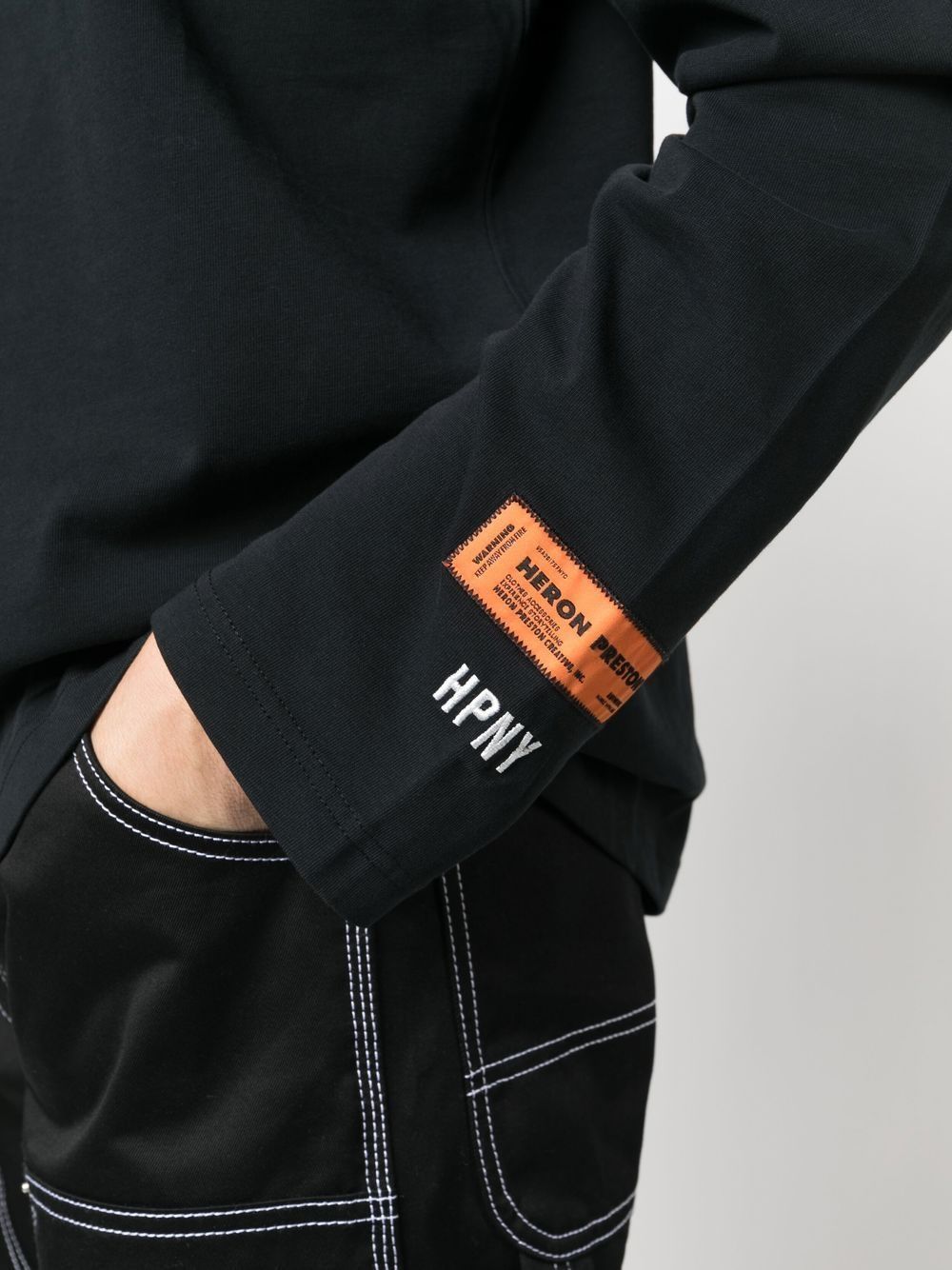 Heron Preston HPNY embroidered-logo roll-neck Top - Farfetch