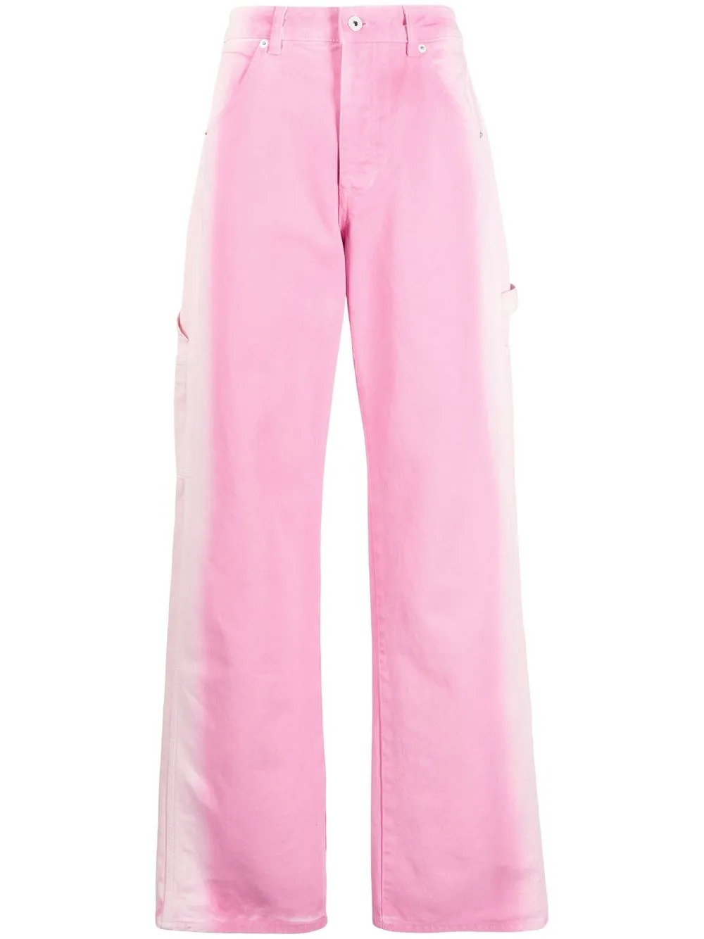 

Heron Preston pantalones de mezclilla con efecto degradado - Rosado