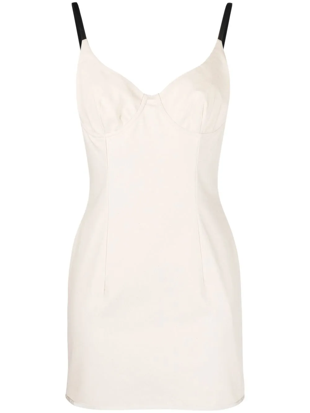 

Heron Preston Canvas corset minidress - White