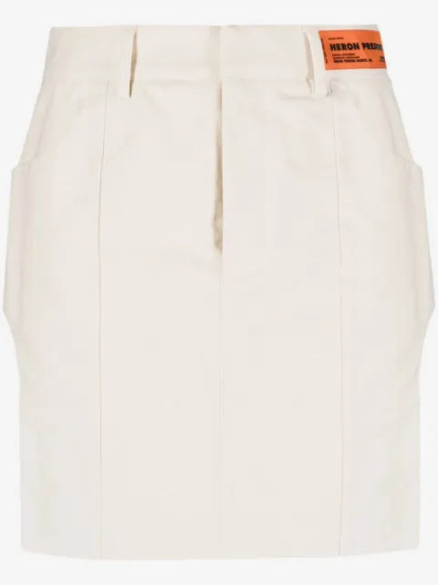 Heron Preston side-slits fitted mini skirt