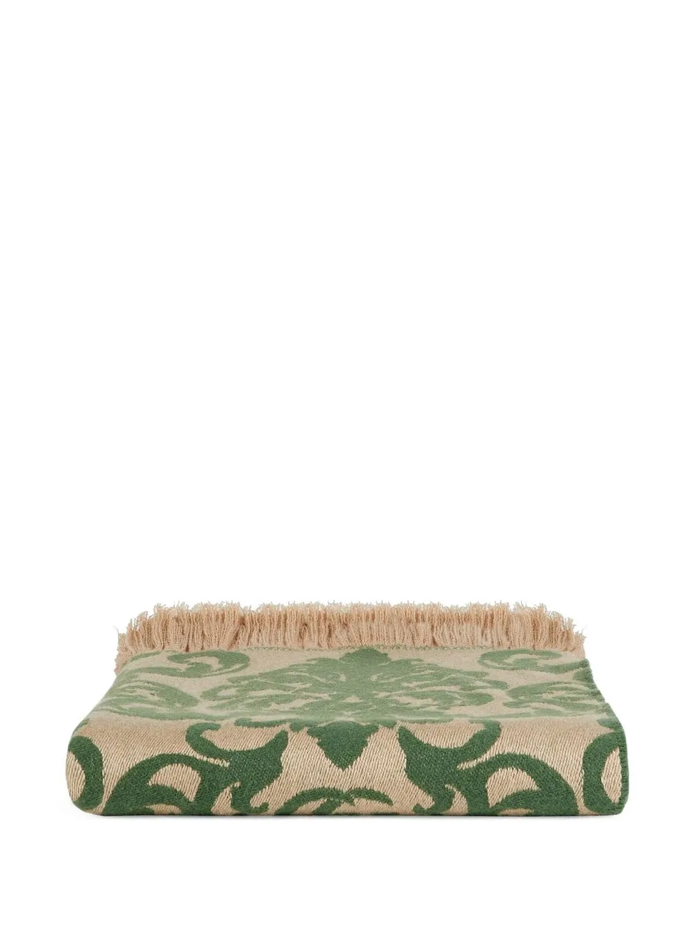 Gucci fringedtrim Damask Blanket Farfetch
