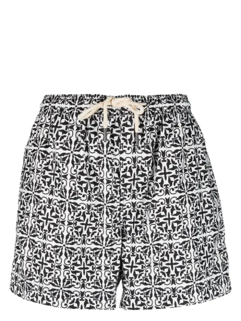 PENINSULA SWIMWEAR geometric-print swim shorts
