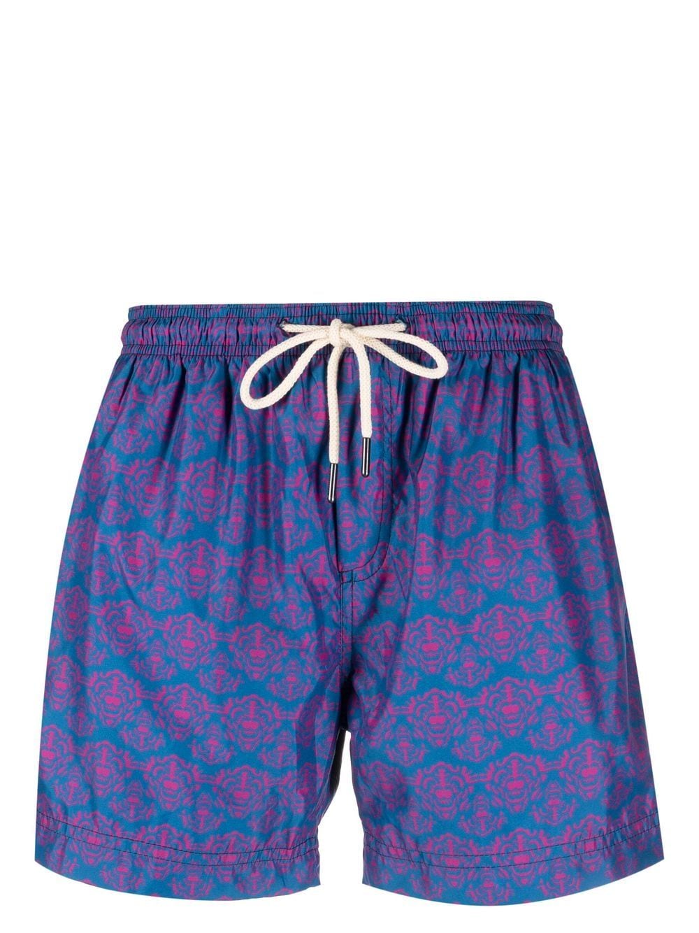 geometric-print swim shorts