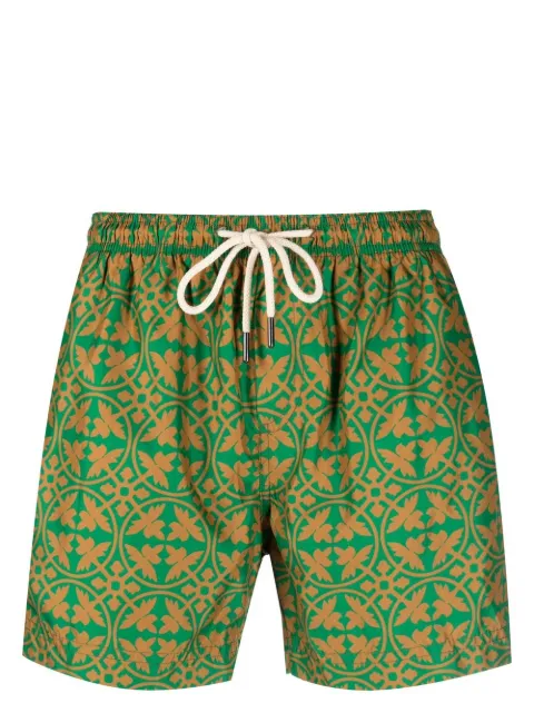 PENINSULA SWIMWEAR geometric-print swim shorts