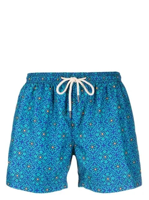 PENINSULA SWIMWEAR geometric-print swim shorts