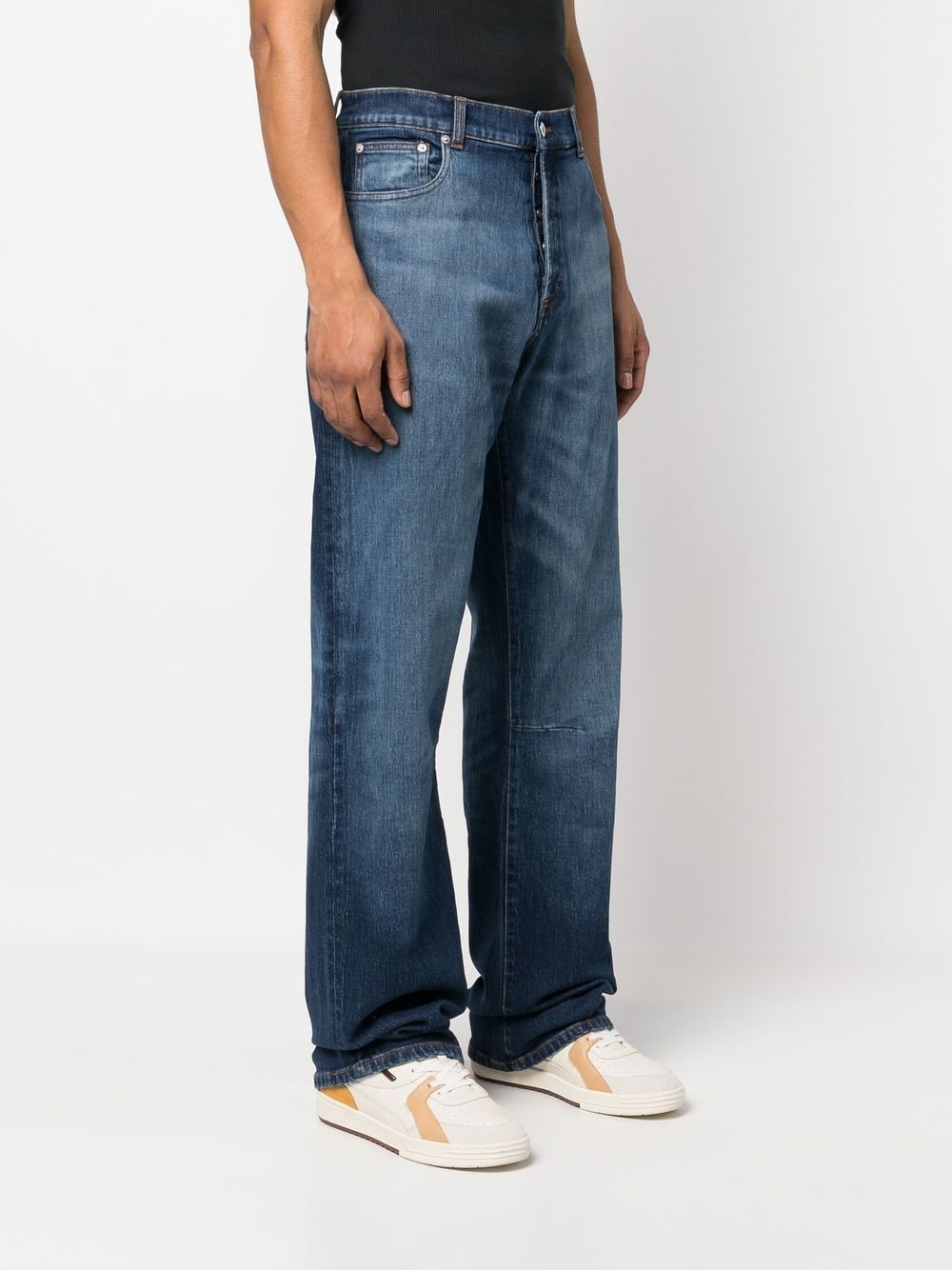 Shop Heron Preston Ex-ray Straight-leg Jeans In Blue