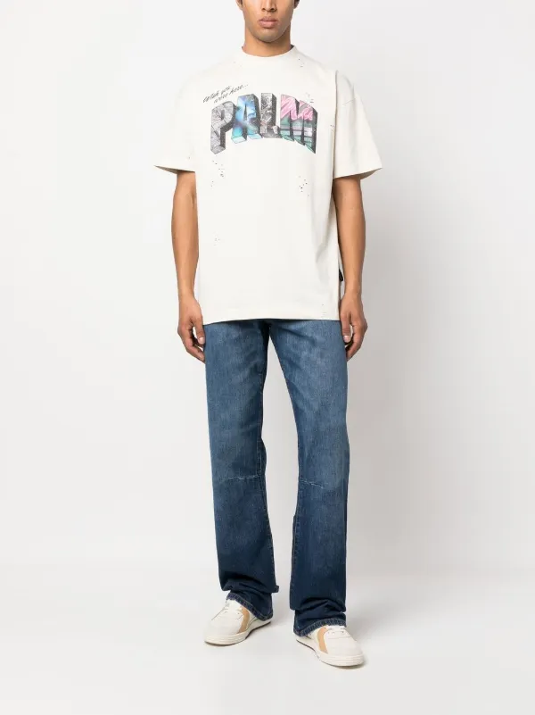 【関税込み】Heron Preston ブルー Ex-Ray ジーンズ Heron Preston EX Ray Mid Wash Jeans Blue | Mainline Menswear