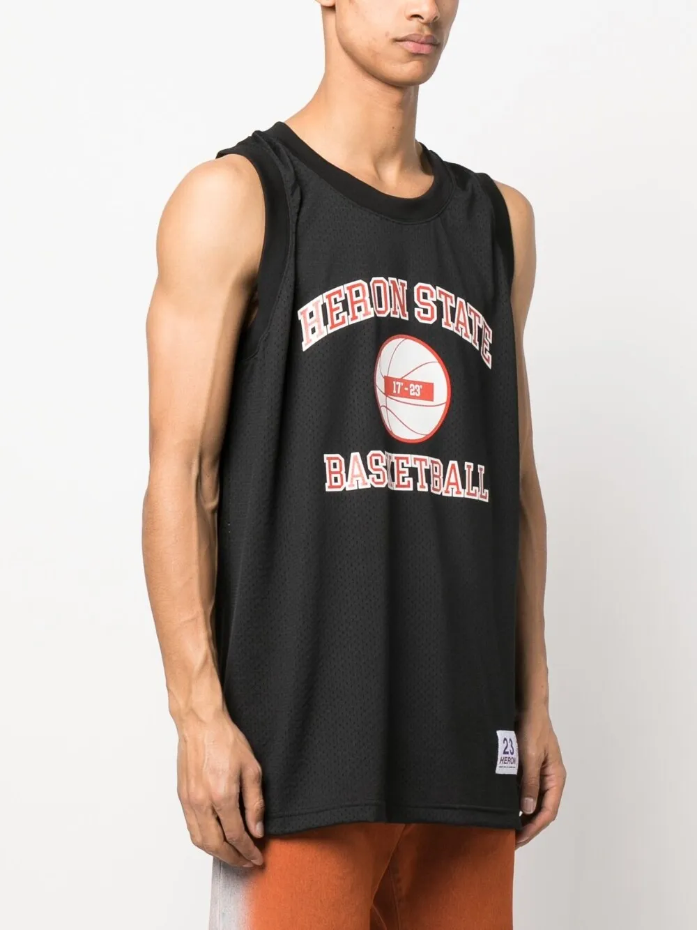 Shop Heron Preston Graphic-print Tank Top In Black