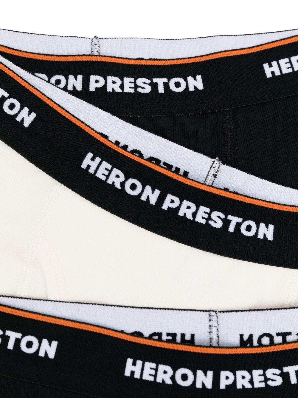 Shop Heron Preston Three-pack Logo-waistband Boxers In Black