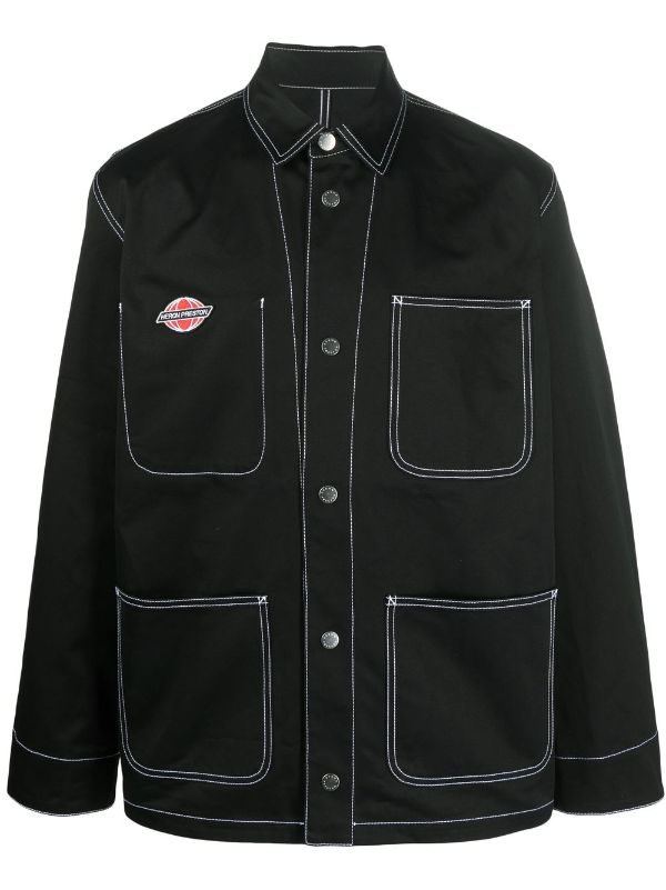 Heron Preston contrast-stitch Detail Shirt Jacket - Farfetch