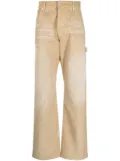 Heron Preston paint-splatter Hammer trousers - Neutrals