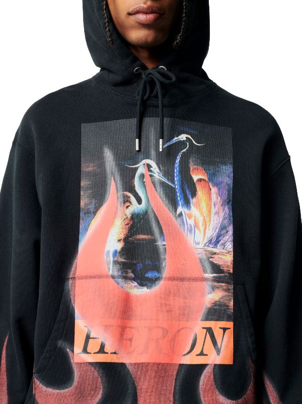 Heron Times Flames Hoodie | HERON PRESTON® Official Site