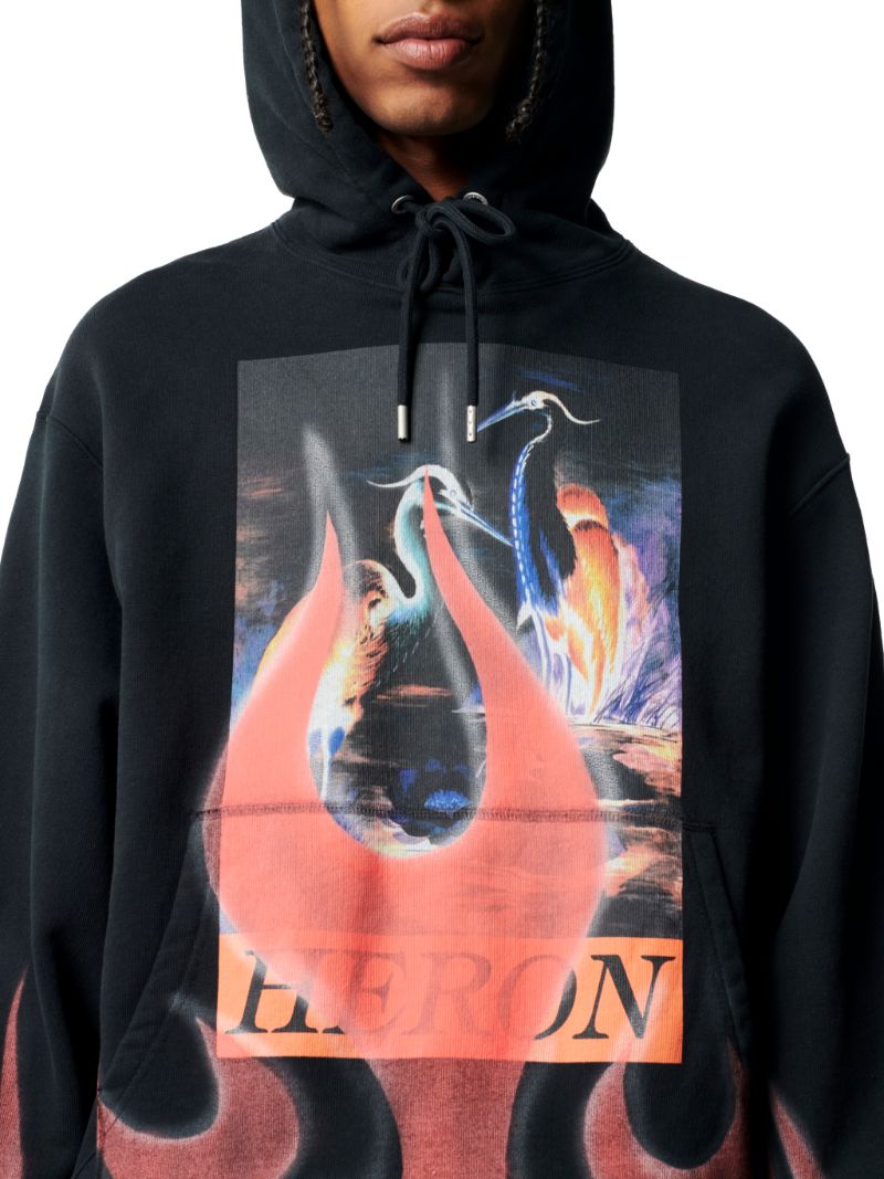 Heron Times Flames Hoodie 