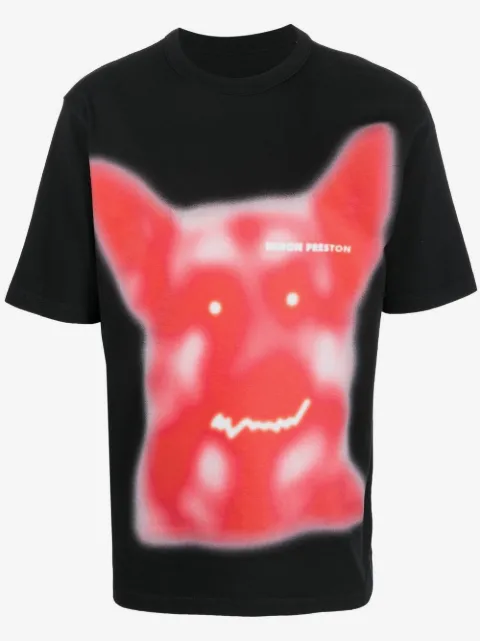 Heron Preston Camiseta com estampa Beware of Dog