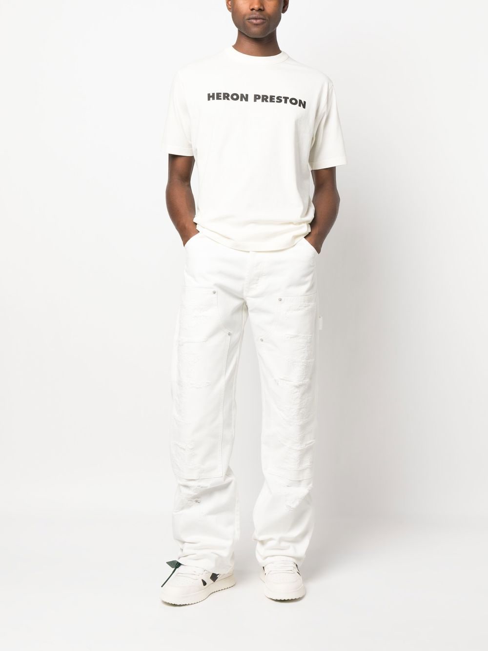 Shop Heron Preston 'this Is Not' Cotton T-shirt In White