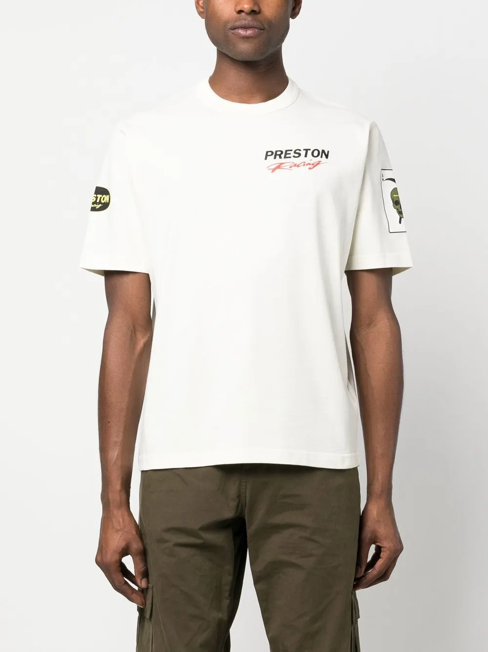 Shop Heron Preston Logo-print Organic Cotton T-shirt In Nude