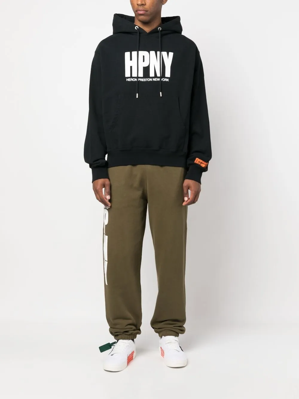 Shop Heron Preston Logo-print Track Pants In Green