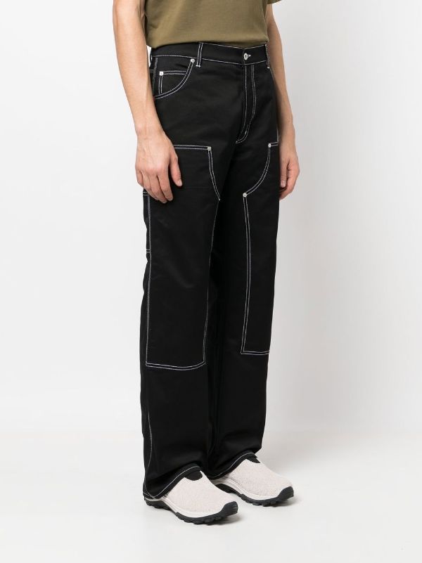 ASOS DESIGN wide leg trousers with contrast stitch  ASOS