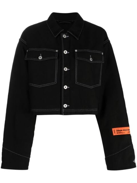 Heron Preston - logo-patch long-sleeve jacket