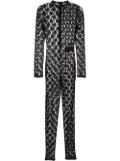 Heron Preston lace-detail jumpsuit - Black