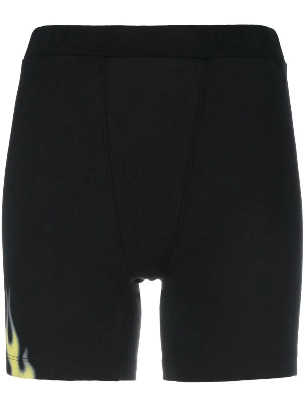 

Heron Preston shorts biker con llamas estampadas - Negro