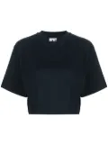 Heron Preston embroidered-logo cropped T-shirt - Black