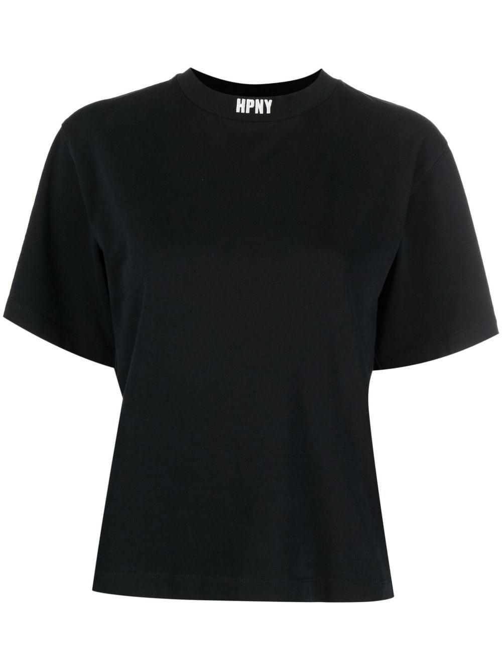 Shop Heron Preston Logo-embroidered Organic Cotton T-shirt In Black