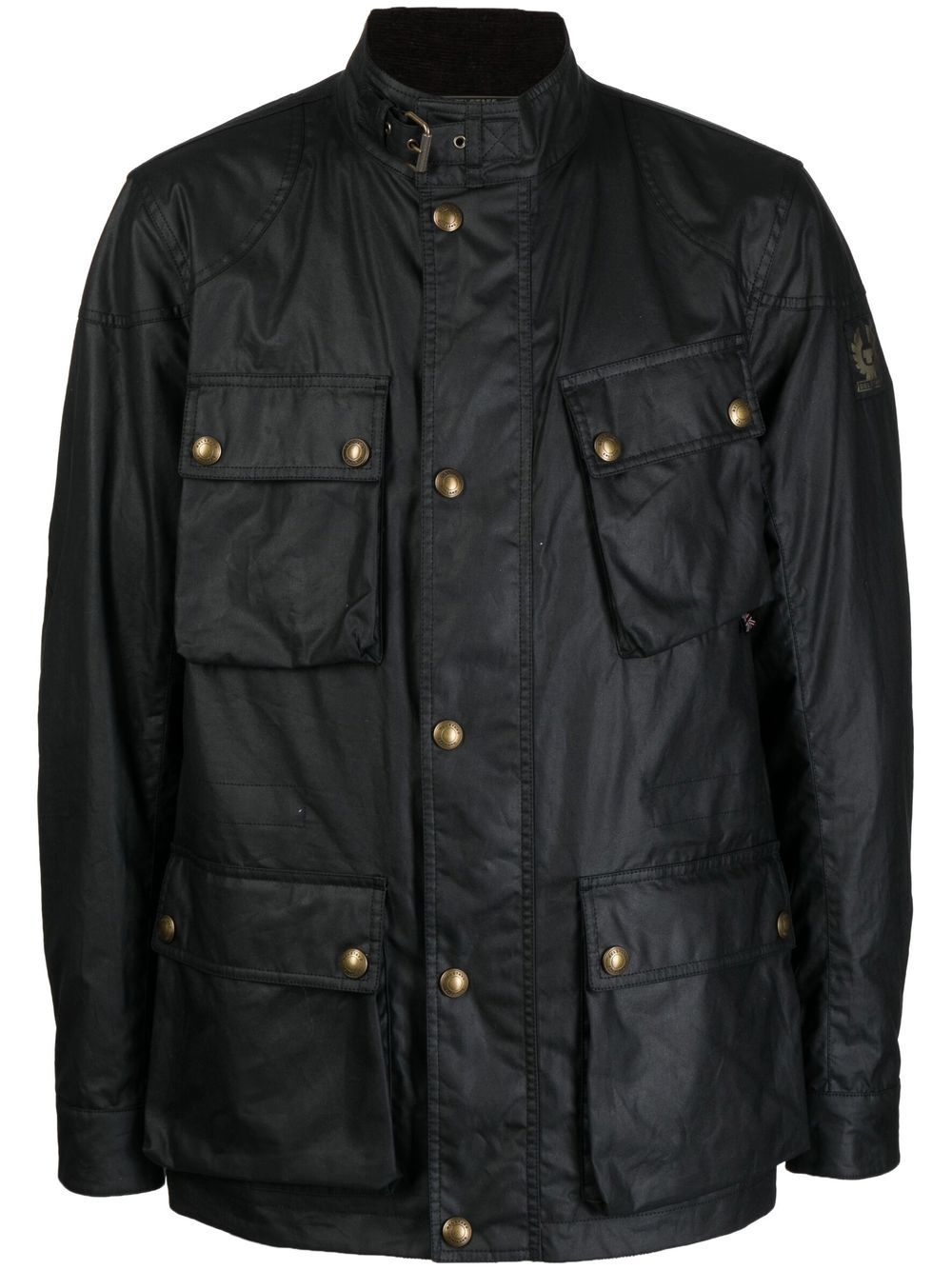 Belstaff Trialmaster Waxed Cotton Utility Jacket In Black | ModeSens
