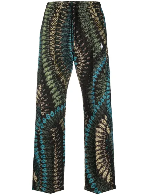 Marcelo Burlon County of Milan feather-pattern loose-fit trousers