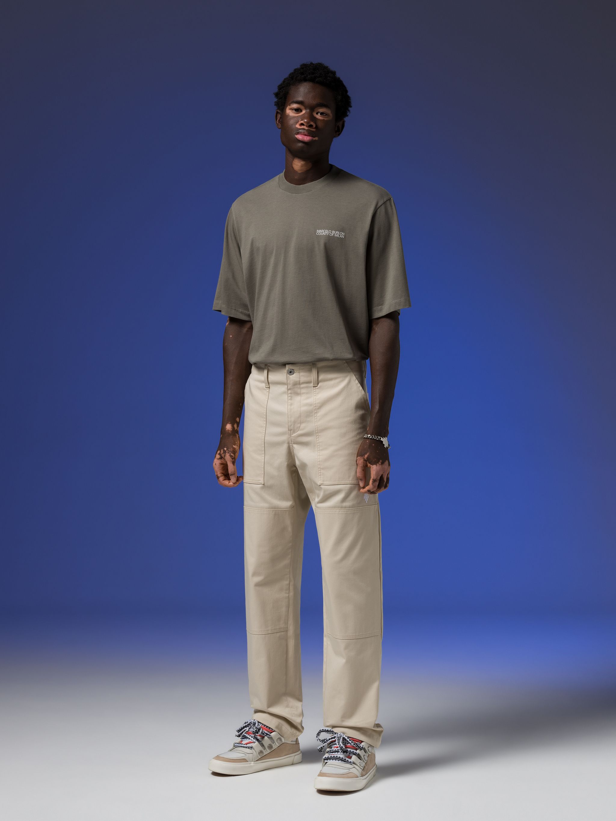 Cross Cotton Straight Pants - MARCELO BURLON® Official Site