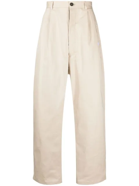 Marcelo Burlon County of Milan pantalones de vestir con logo bordado
