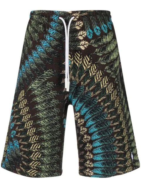 Marcelo Burlon County of Milan feather-print straight-leg shorts