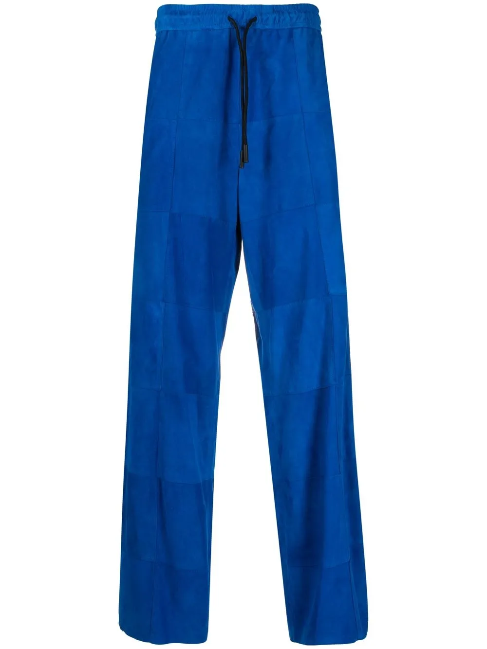 

Marcelo Burlon County of Milan cross loose-fit suede trousers - Blue