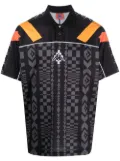 Marcelo Burlon County of Milan x KAPPA logo-patch polo shirt - Black