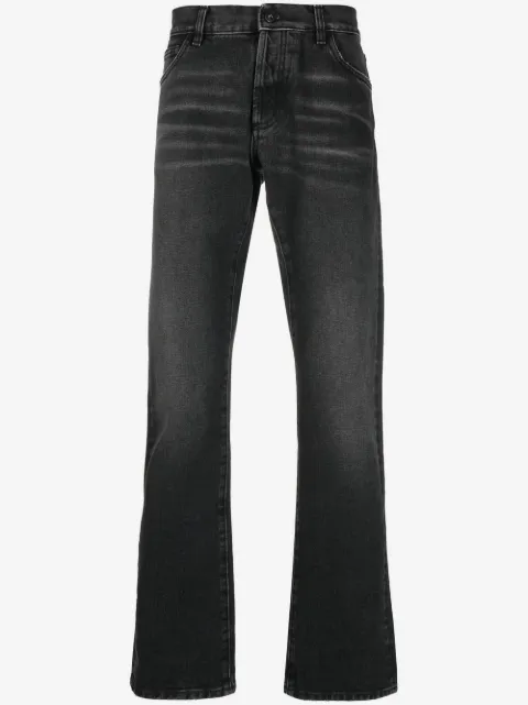 COUNTY OF MILAN Medium Stone Cross slim-fit jeans