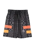 Marcelo Burlon County Of Milan Kids x Kappa graphic-print track shorts - Black