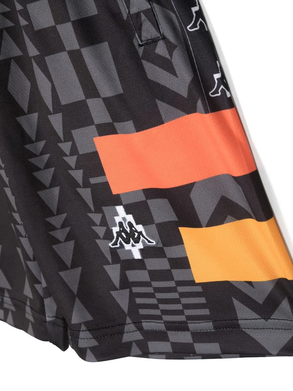 Shop Marcelo Burlon County Of Milan X Kappa Graphic-print Track Shorts In 黑色