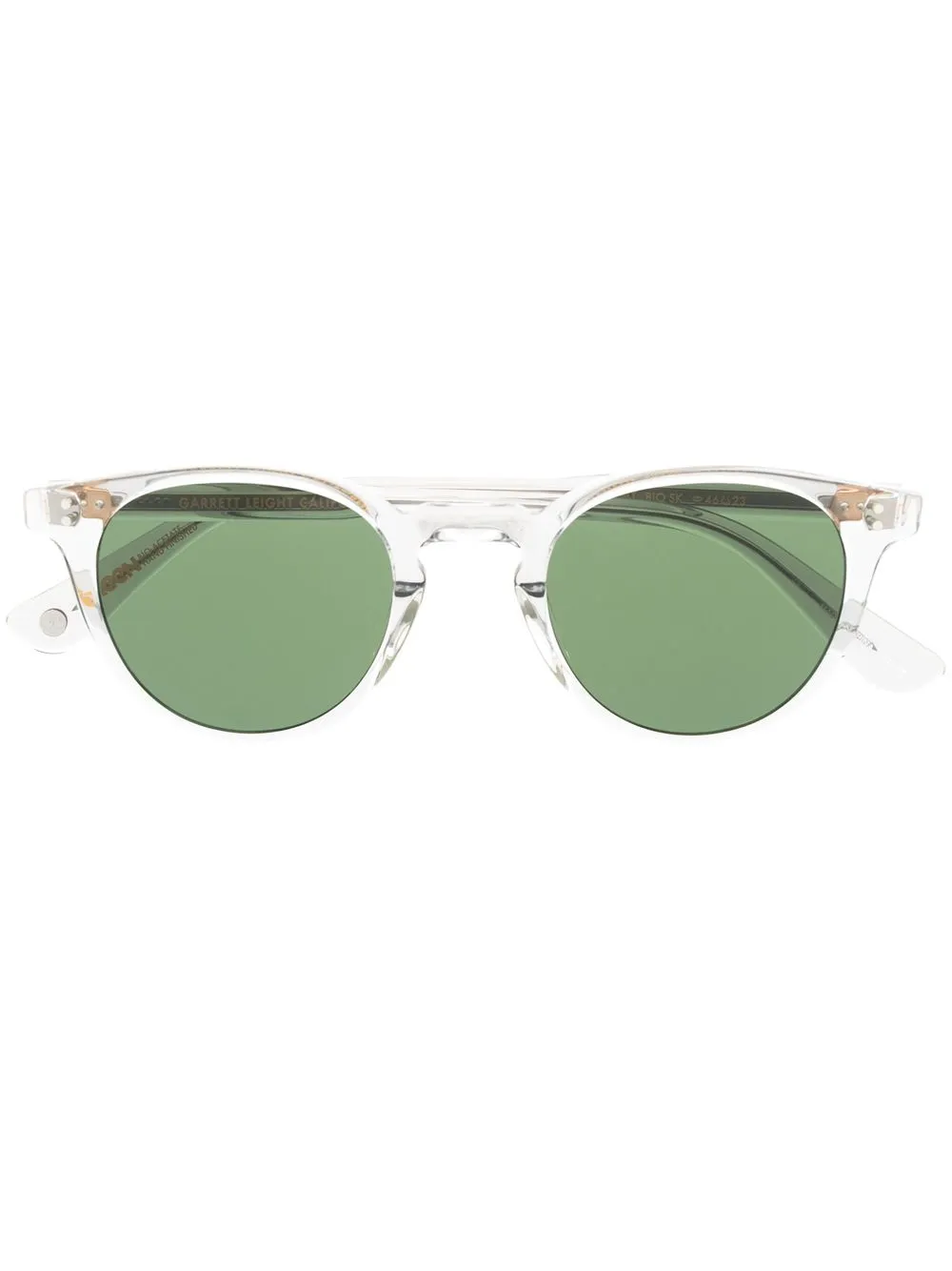 

Garrett Leight Clement round-frame sunglasses - Neutrals