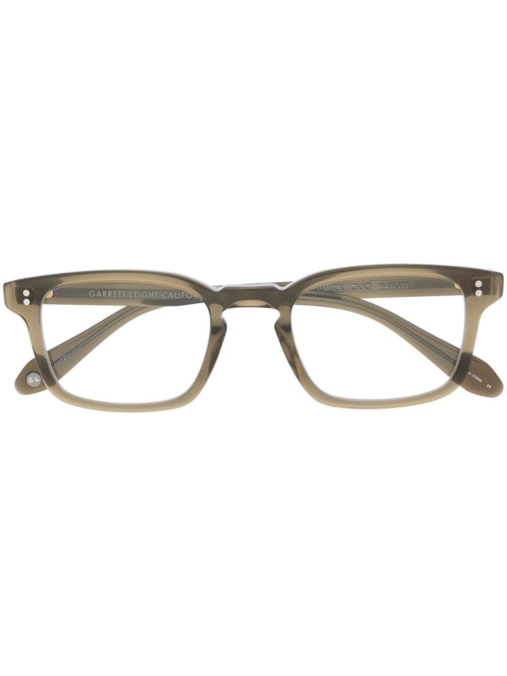 Garrett Leight Dimmick Square-frame Optical Glasses