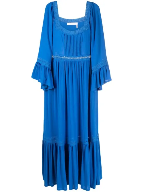 See by Chloé square-neck midi dress 