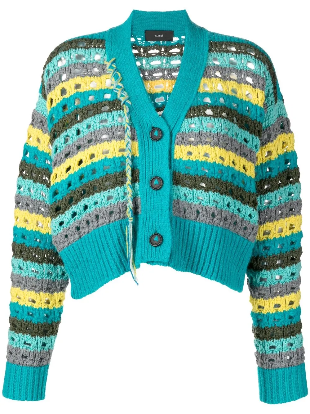 

Alanui striped V-neck cardigan - Multicolour