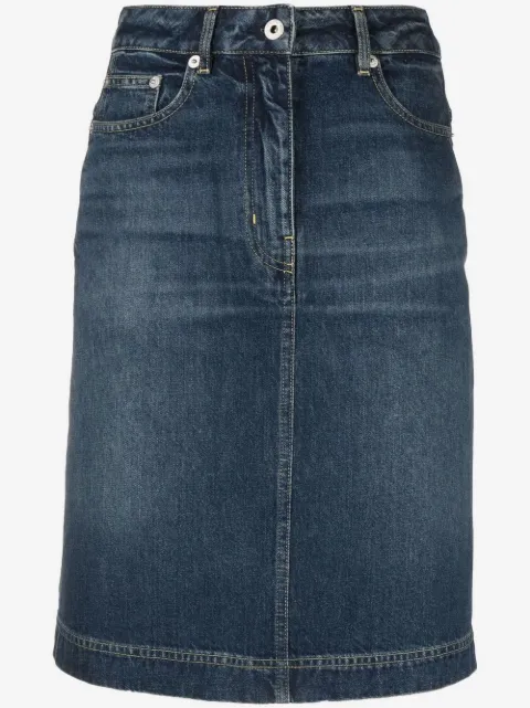 Kenzo jupe mi-longue en jean