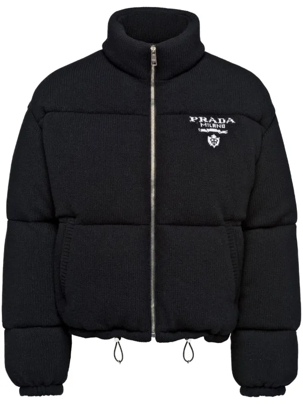 prada puffer jacket farfetch