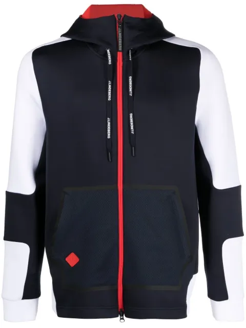 J Lindeberg colour-block design hooded jacket 