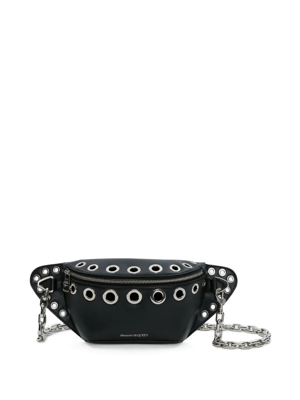 

Alexander McQueen Biker punch-holes belt bag - Black