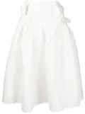 Cecilie Bahnsen bow-detail tiered midi skirt - White