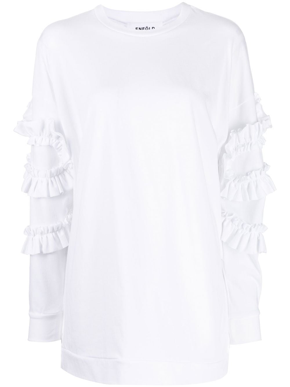 Enföld Ruffled long-sleeve T-shirt - Farfetch