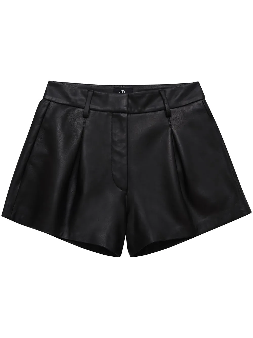 

ANINE BING Allie leather mini shorts - Black