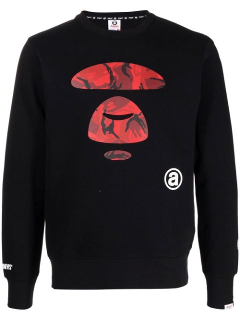 AAPE BY *A BATHING APE logo-print crew neck sweater Men