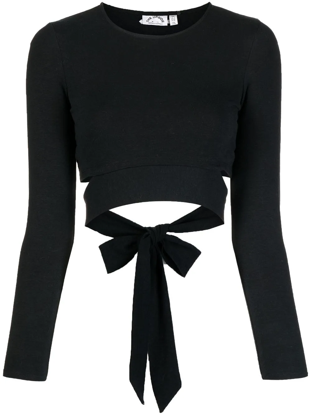 

The Upside Lucy tie cropped top - Black